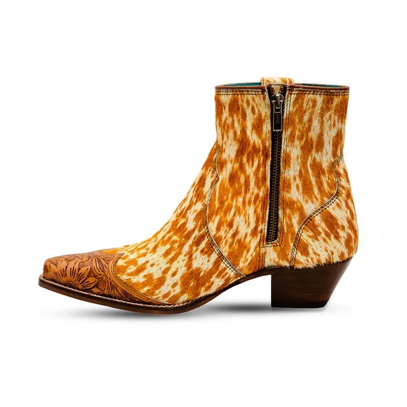 MYRA WESTRO WESTERN HAND-TOOLED BOOTIES - Picture 7 of 16